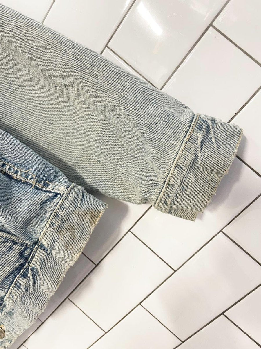 vintage 90s code bleu denim trucker jacket | made in japan - good market thrift store