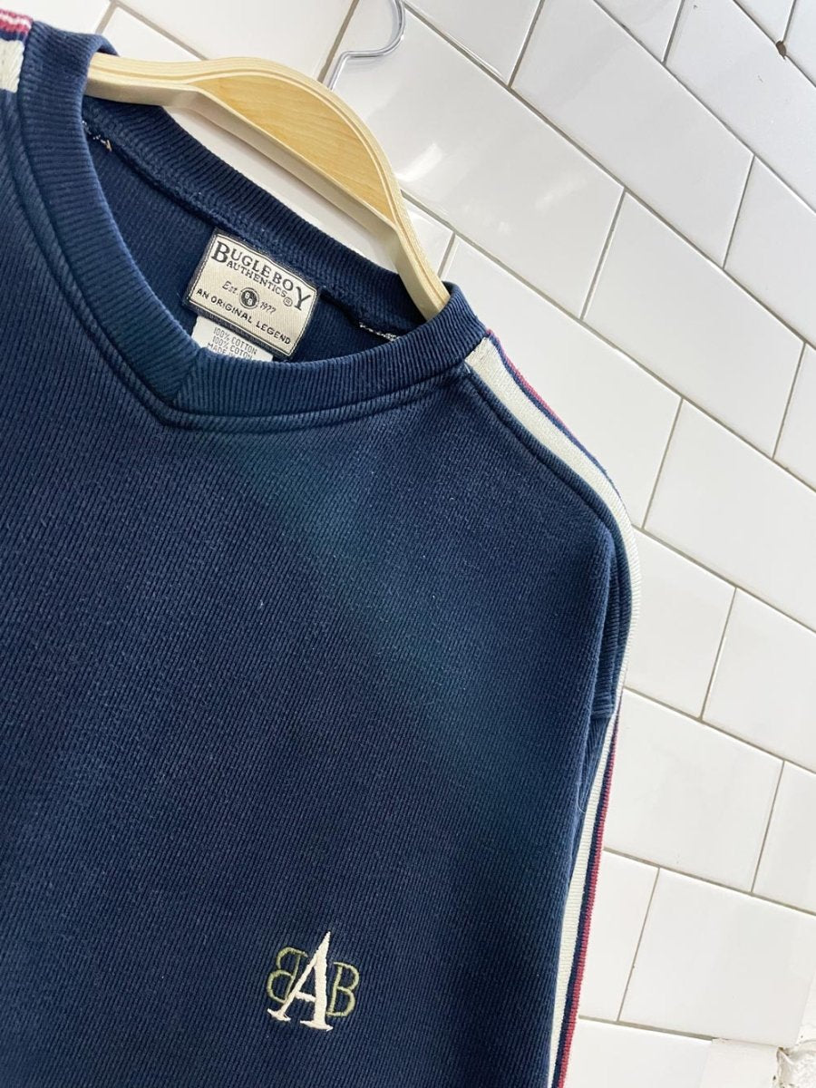 vintage 90s bugle boy ribbed stripe long sleeve top - good market thrift store