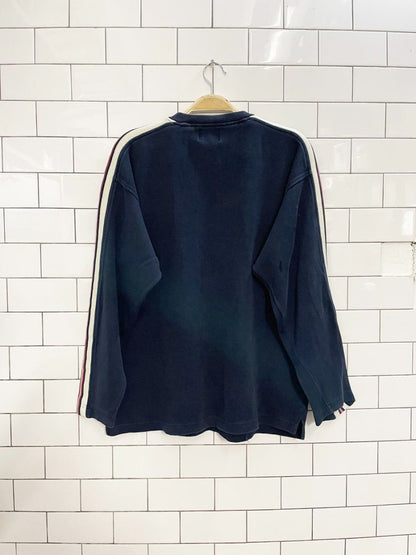 vintage 90s bugle boy ribbed stripe long sleeve top - good market thrift store