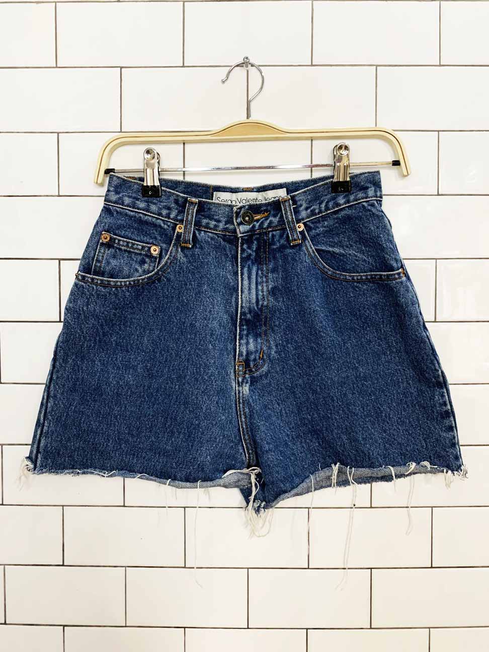 vintage sergio valente high waisted cut off denim shorts