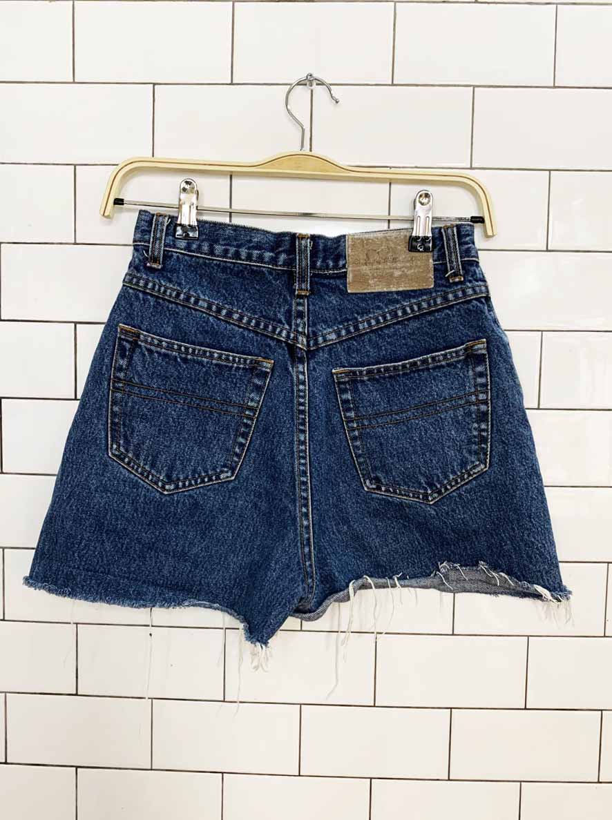 vintage sergio valente high waisted cut off denim shorts