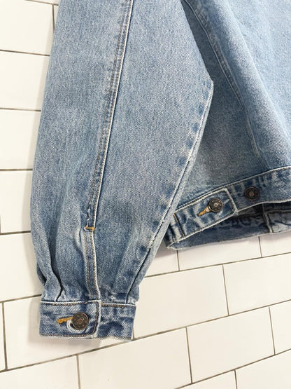 vintage oversized denim trucker jacket - good market thrift store
