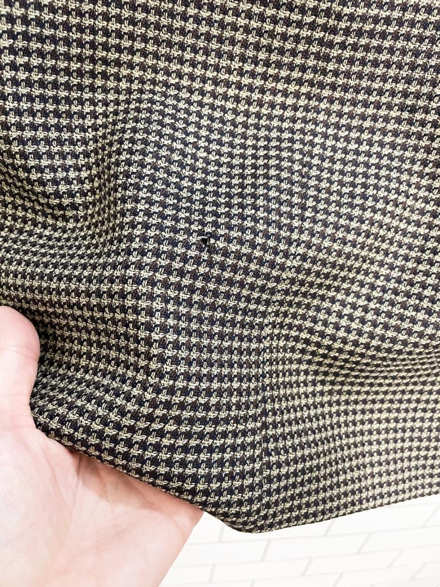 vintage cambridge pure wool houndstooth oversized menswear blazer | union made - good market thrift store