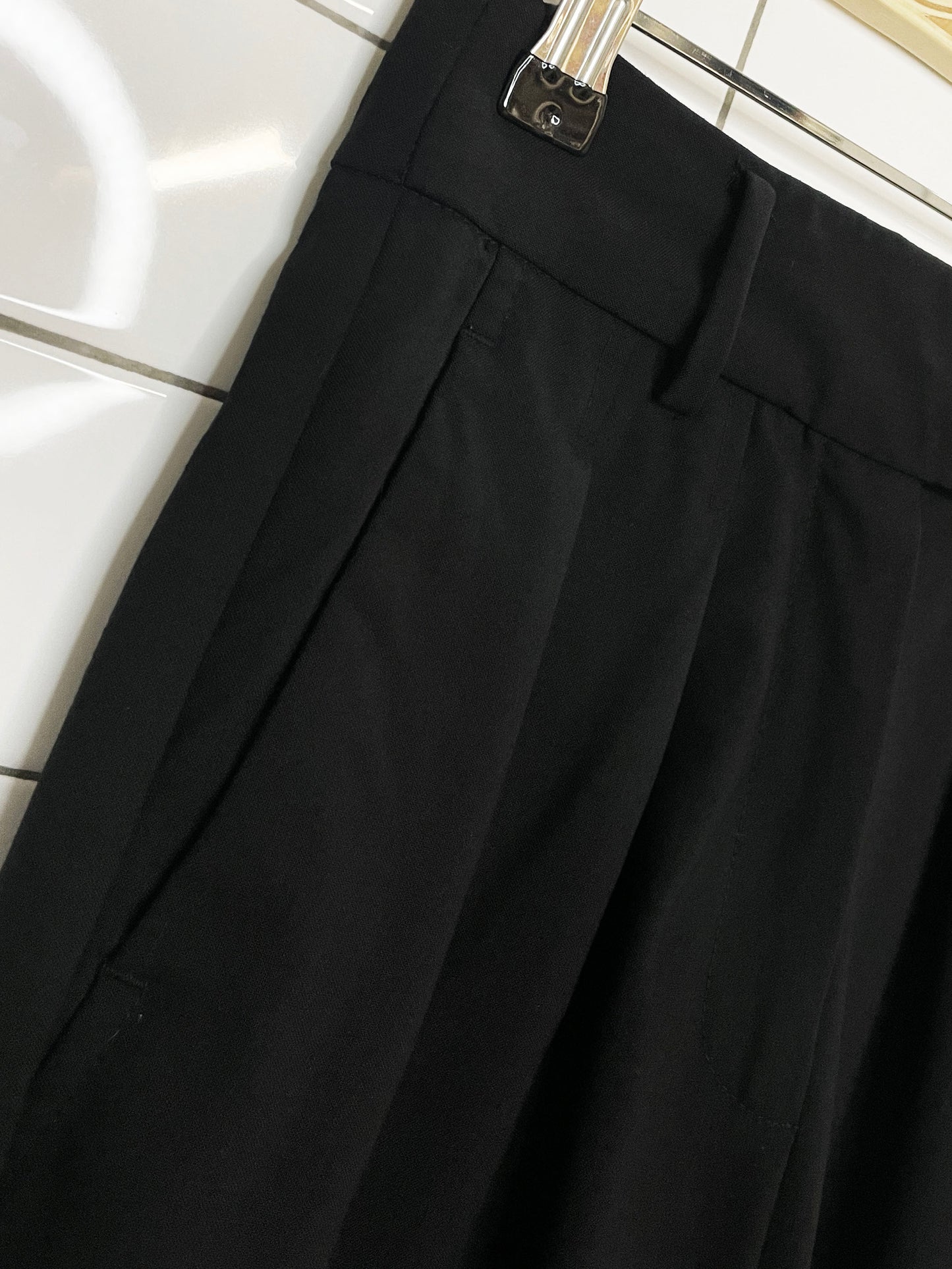 babaton atelier wool-blend pleated balloon leg trouser | aritzia