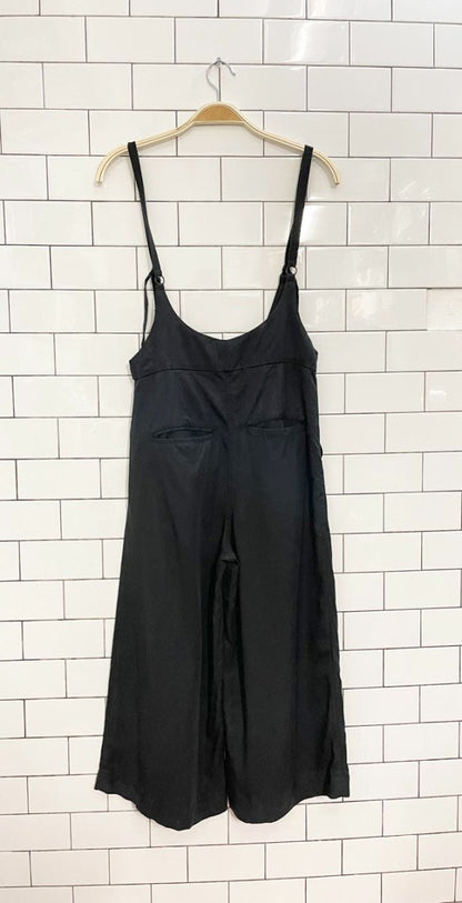 stone row pleated wide leg jumpsuit - good market thrift store