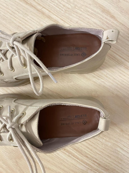 spring clear chunky sole lace up shoe - good market thrift store