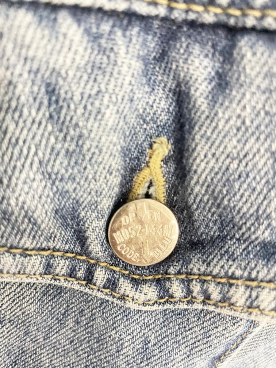 vintage 90s code bleu denim trucker jacket | made in Japan - good market thrift store