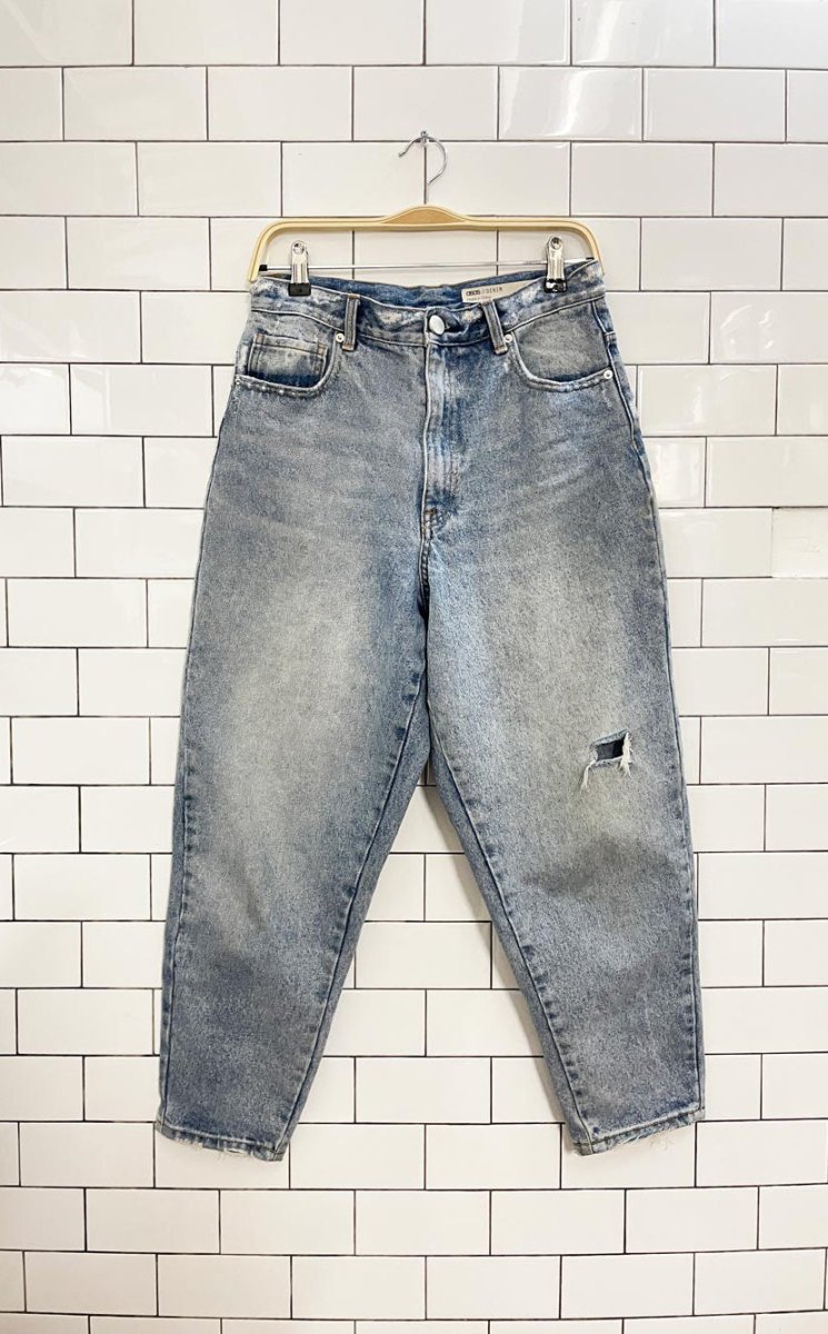 asos distressed balloon leg jeans - good market thrift store