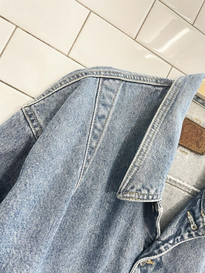 vintage 90s code bleu denim trucker jacket | made in Japan - good market thrift store