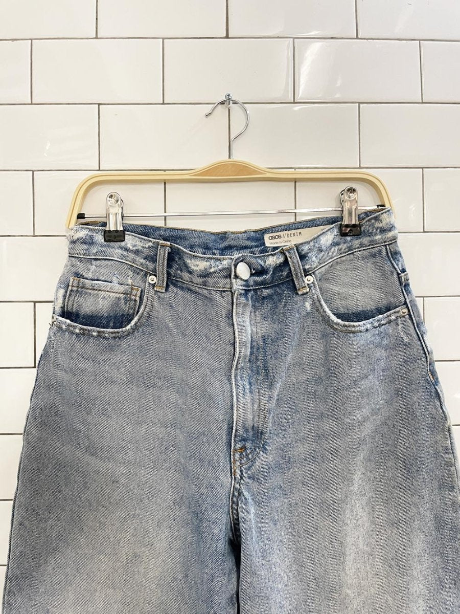 asos distressed balloon leg jeans - good market thrift store