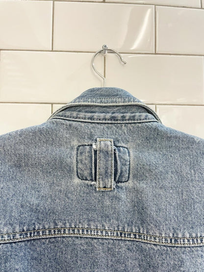 vintage 90s code bleu denim trucker jacket | made in Japan - good market thrift store