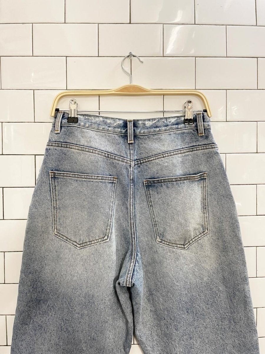 asos distressed balloon leg jeans - good market thrift store