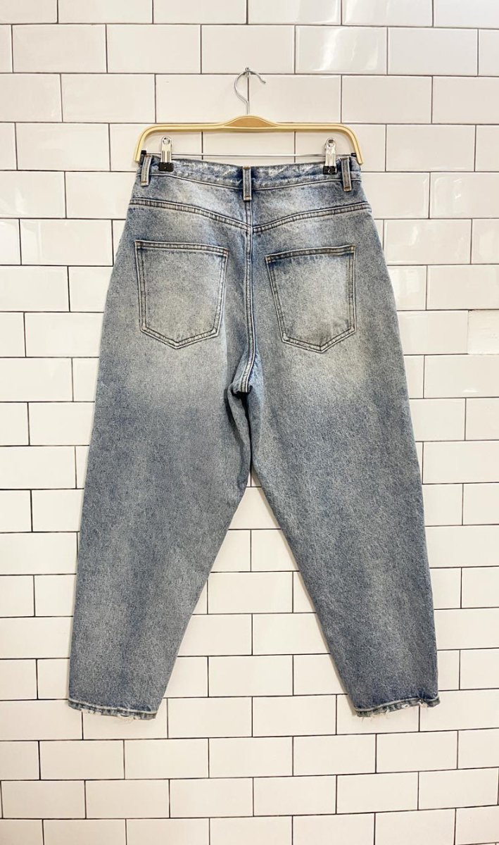 asos distressed balloon leg jeans - good market thrift store