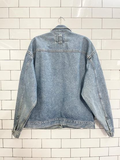vintage 90s code bleu denim trucker jacket | made in Japan - good market thrift store