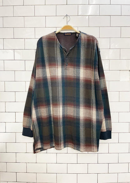 vintage 90s christopher rand plaid cottage shirt - good market thrift store