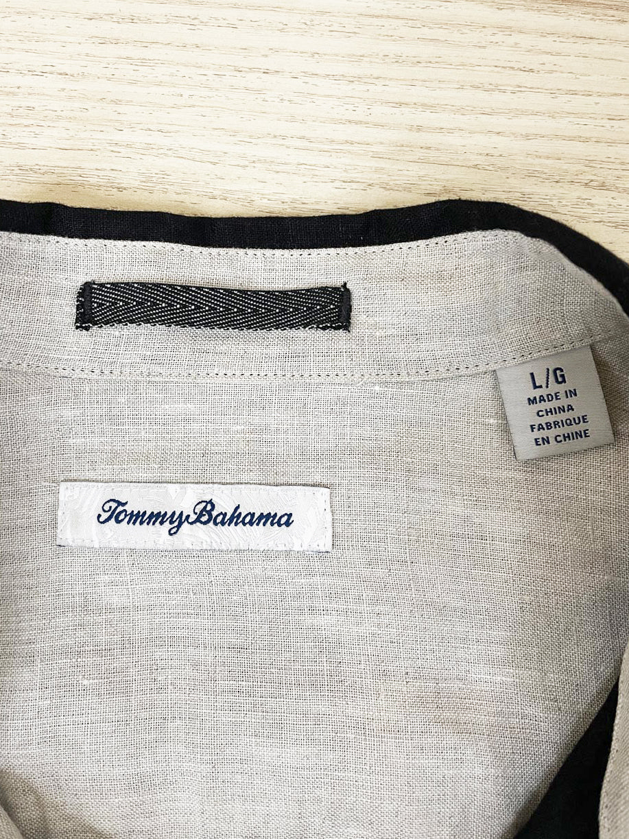tommy bahama 100% linen island life full-button shirt