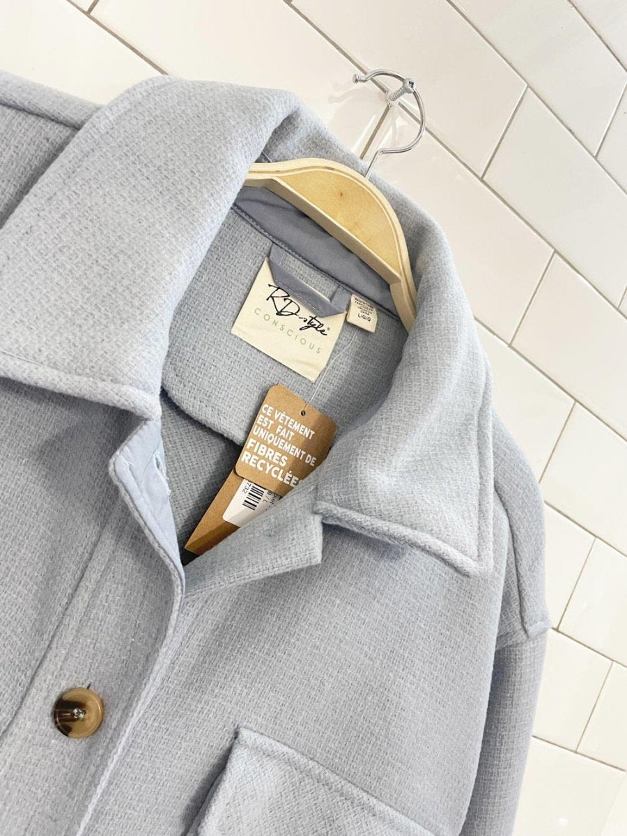 nwt rd style madeleine recycled shirt jacket | anthropologie - good market thrift store