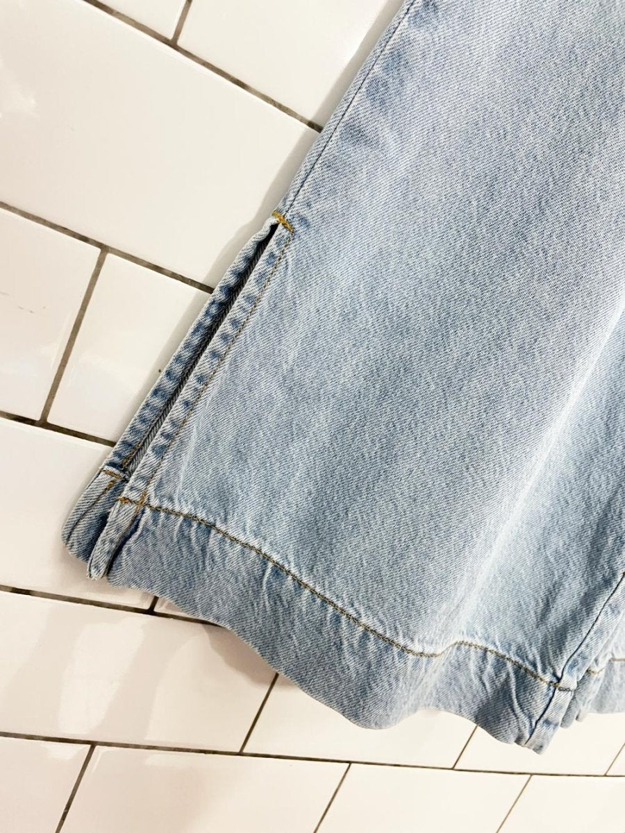 zara high rise wide leg pull on crop jeans - good market thrift store