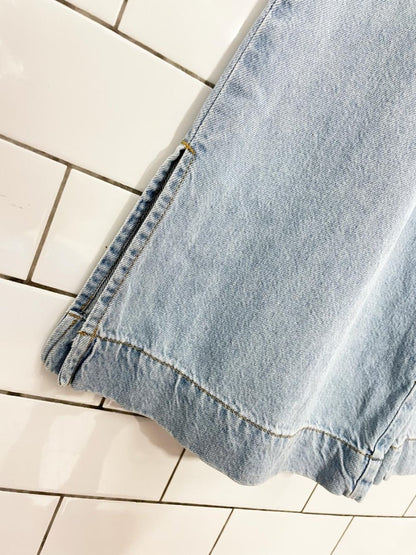 zara high rise wide leg pull on crop jeans - good market thrift store