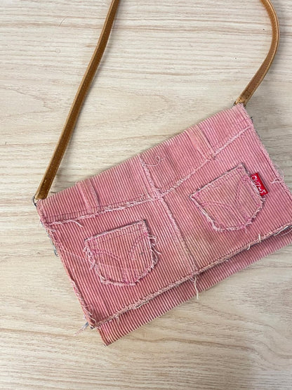 y2k corduroy denim mini shoulder bag - good market thrift store