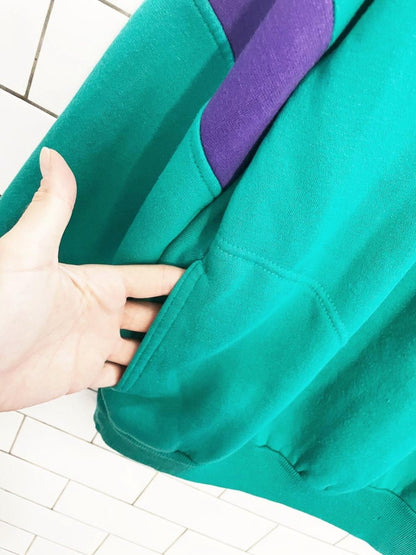 vintage 90s dunlop colourblock sweatshirt - good market thrift store