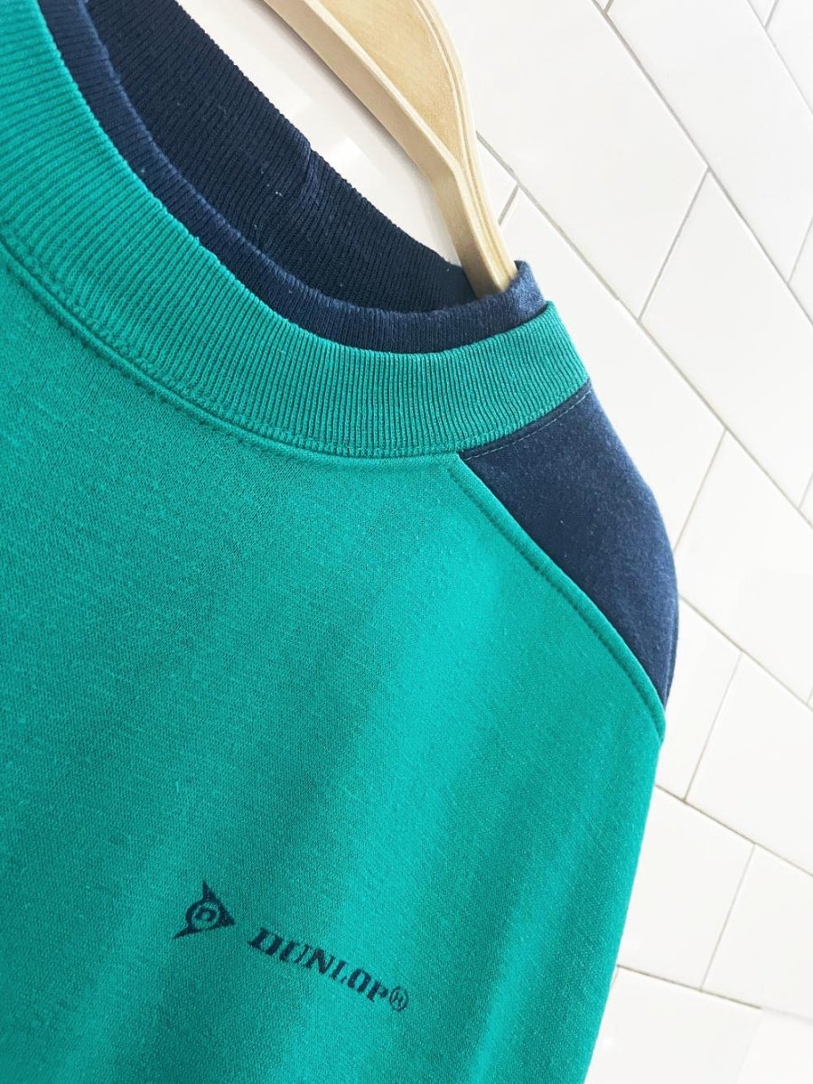 vintage 90s dunlop colourblock sweatshirt - good market thrift store