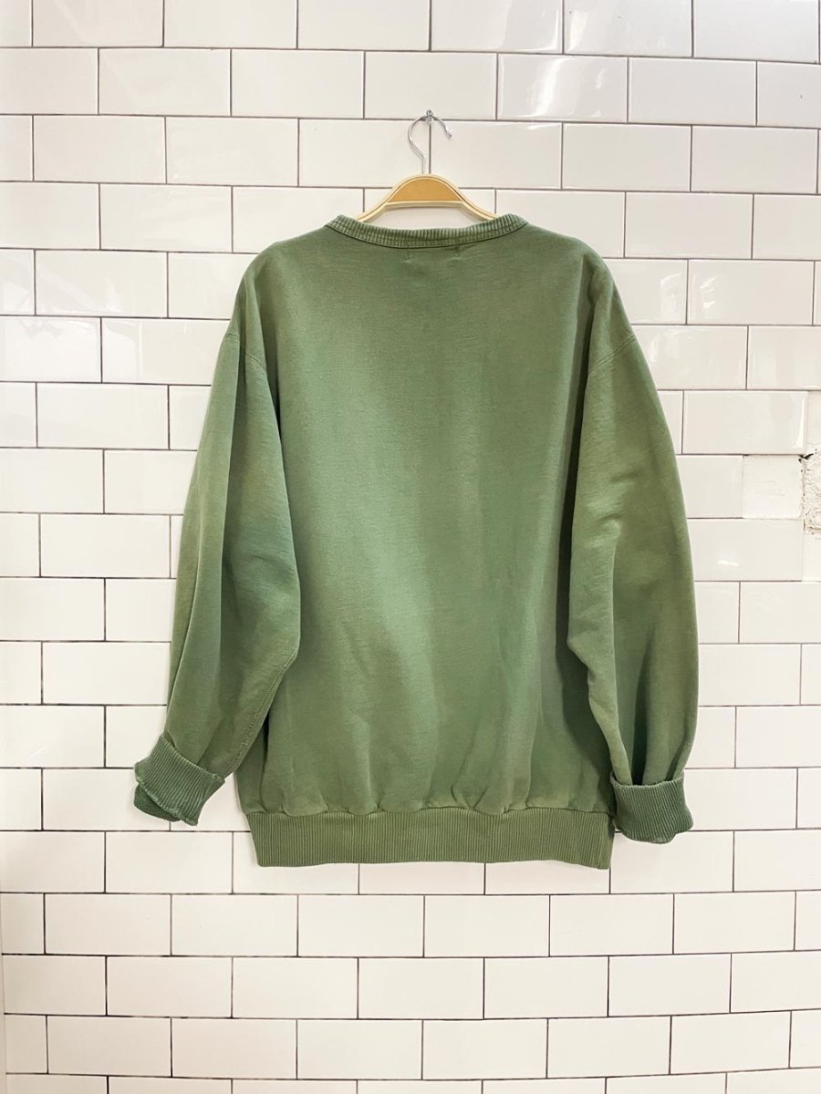 vintage 90s campus crew faded oversized cottage crew - good market thrift store
