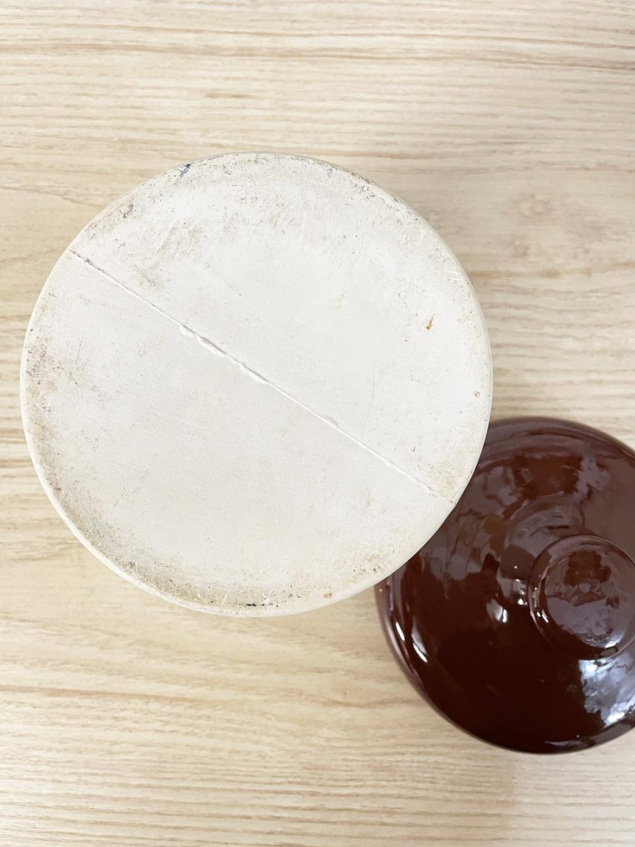 vintage mushroom shape coffee canister - good market thrift store