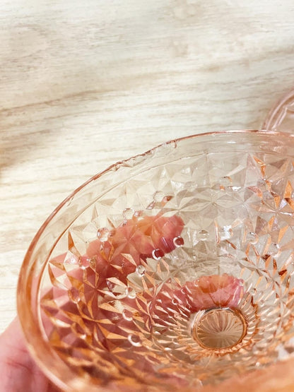 vintage rose depression sugar + creamer set - good market thrift store