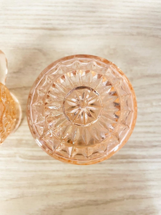 vintage rose depression sugar + creamer set - good market thrift store