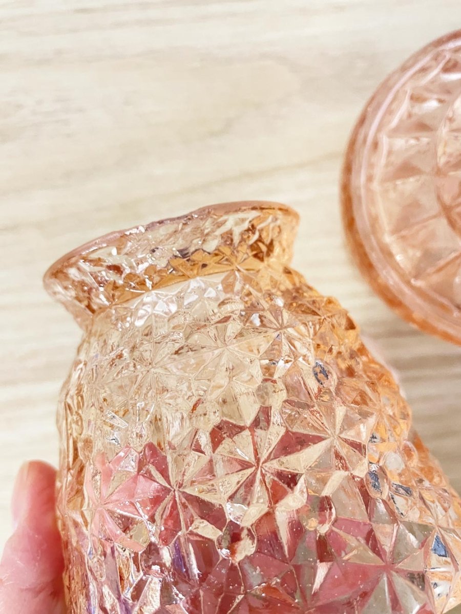 vintage rose depression sugar + creamer set - good market thrift store