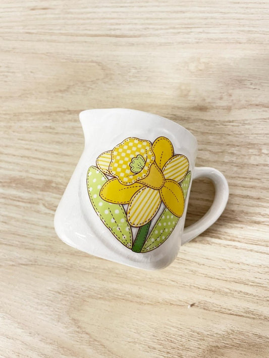 vintage 80s enesco daffodil creamer - good market thrift store