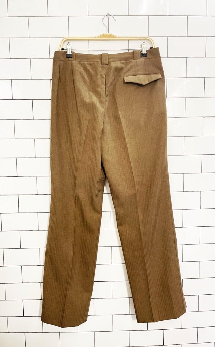 vintage wool pleated baggy straight leg trouser - good market thrift store