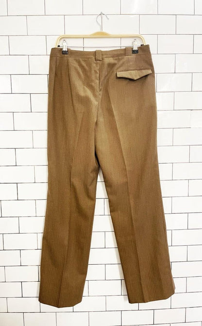 vintage wool pleated baggy straight leg trouser - good market thrift store