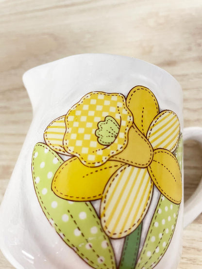 vintage 80s enesco daffodil creamer - good market thrift store