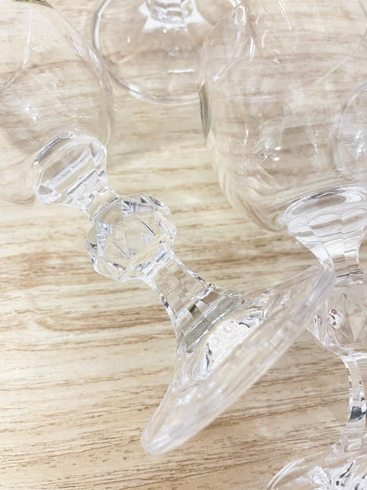 x4 vintage bomemia crystal shot glasses - good market thrift store