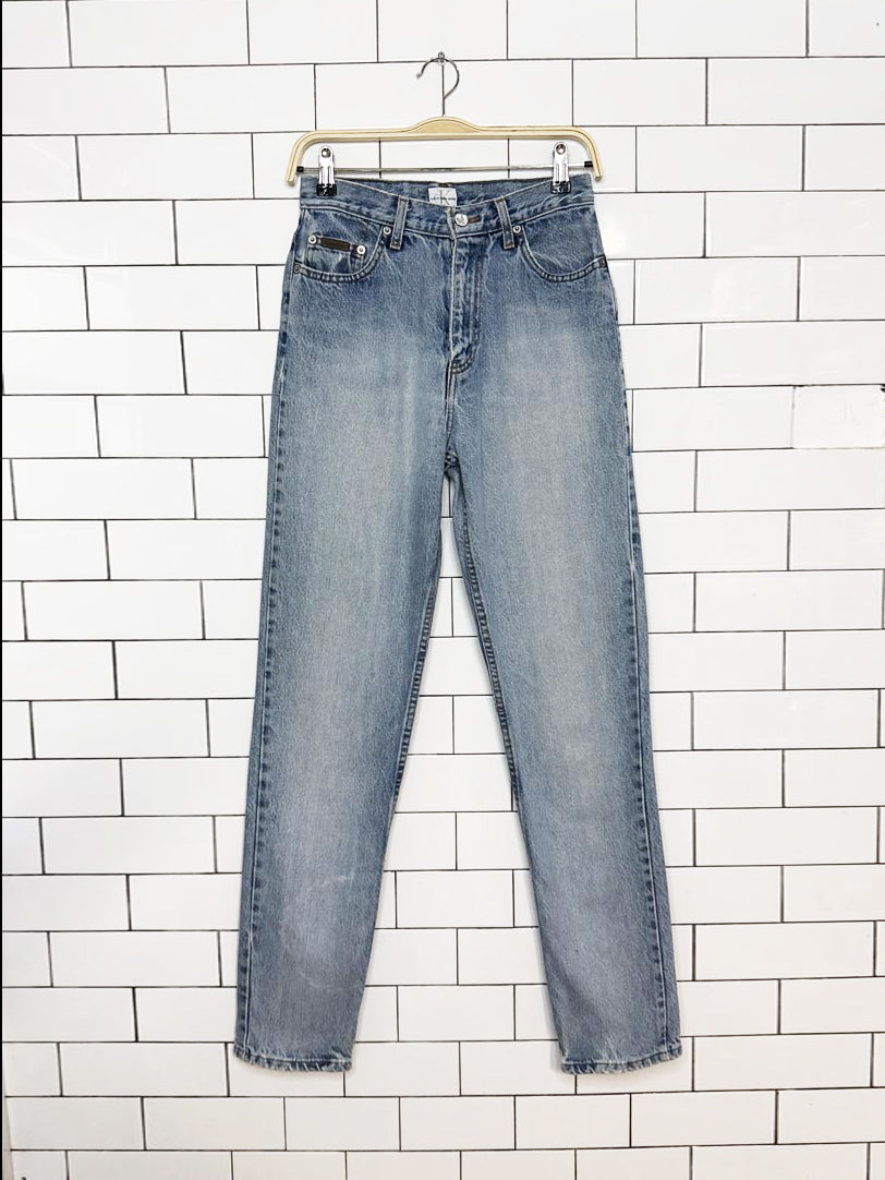 vintage 90s calvin klein jeans high rise straight leg jeans | made in Canada
