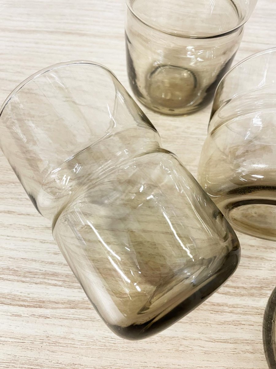 x4 vintage mcm dominion glass set | x2 rock glass x2 tumblers - good market thrift store