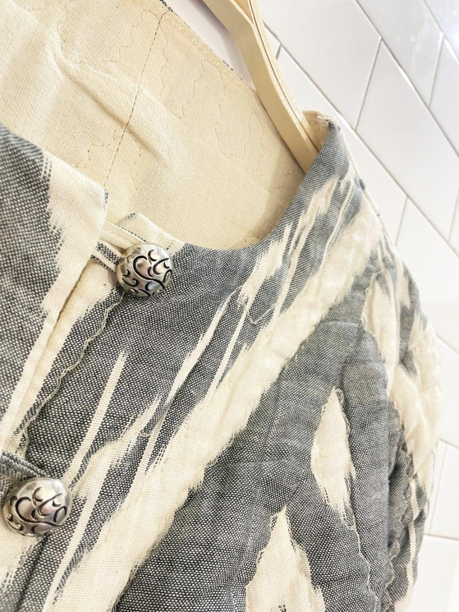 handmade neutrals soft quilted jacket - good market thrift store