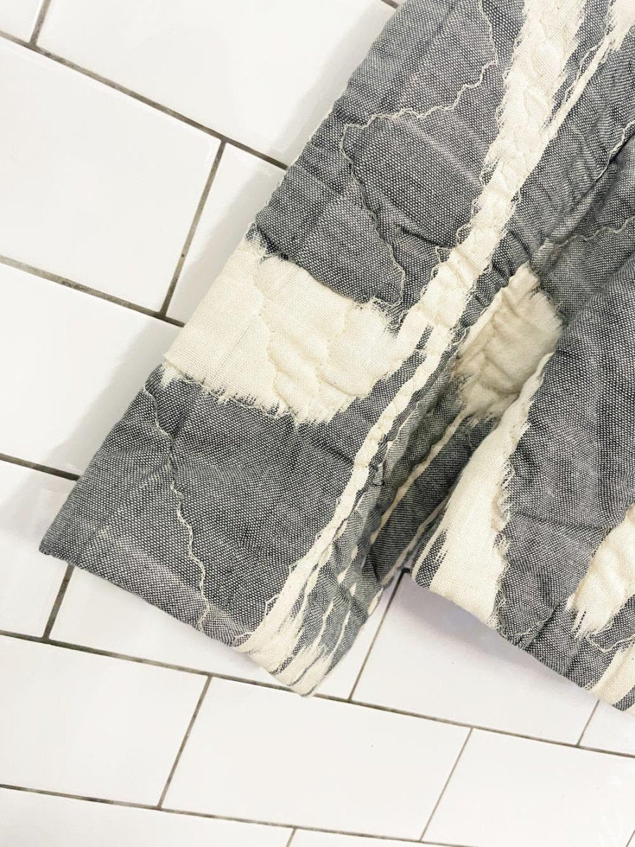 handmade neutrals soft quilted jacket - good market thrift store