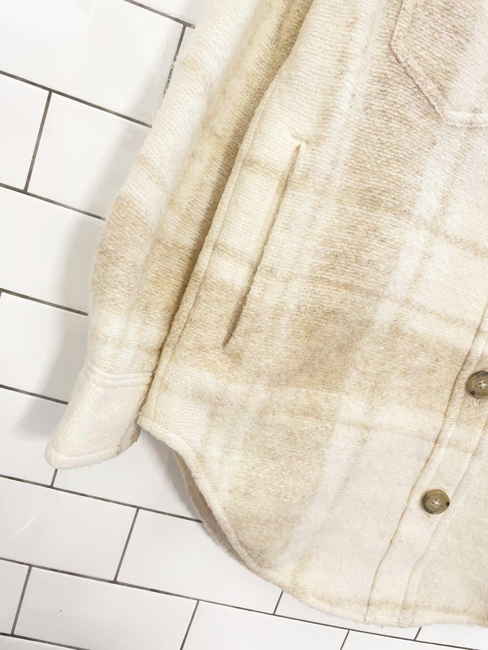 wilfred free ganna wool - alpaca blend shirt jacket | aritzia - good market thrift store