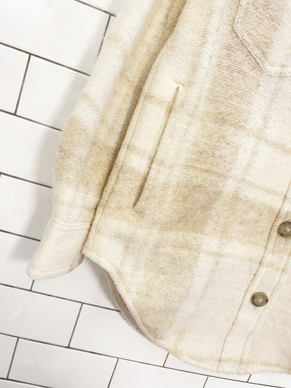 wilfred free ganna wool - alpaca blend shirt jacket | aritzia - good market thrift store