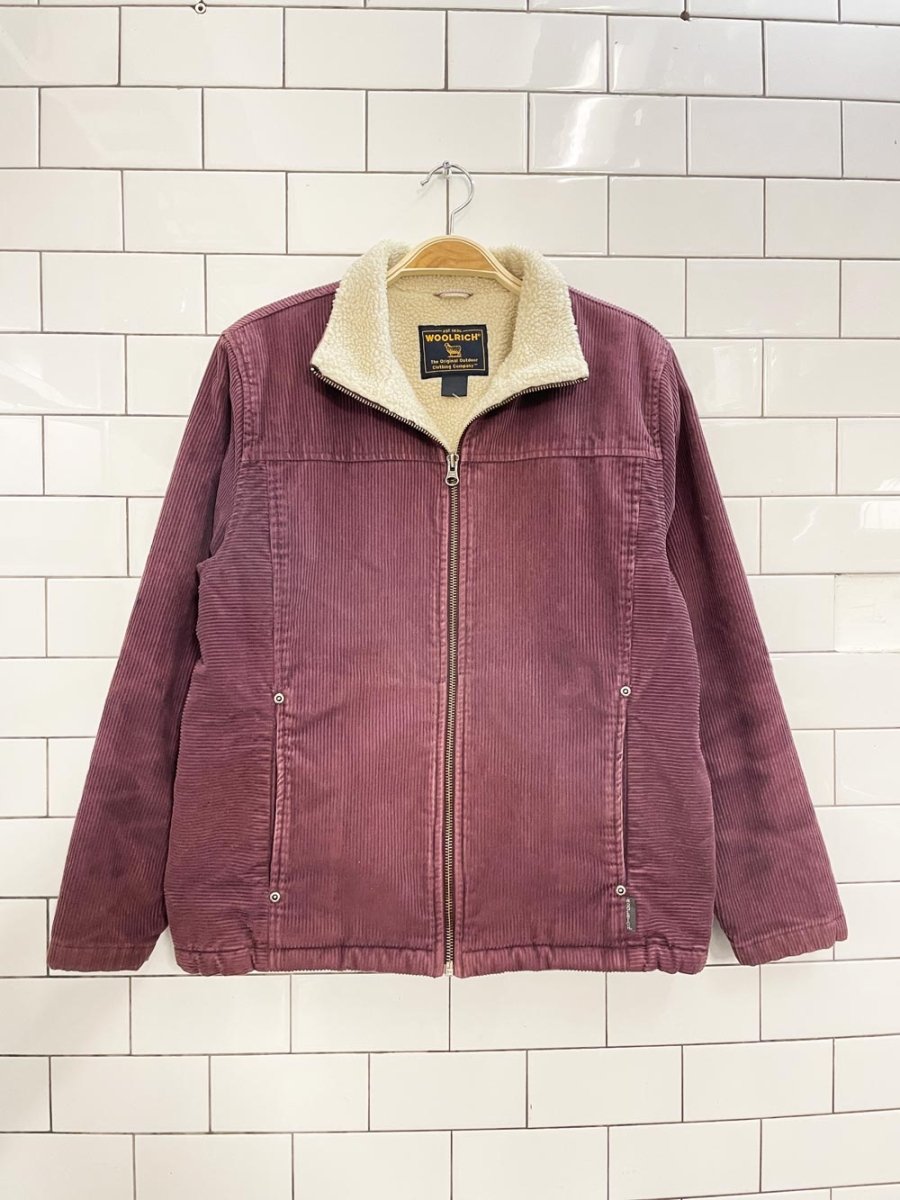 vintage woolrich sherpa corduroy short coat - good market thrift store