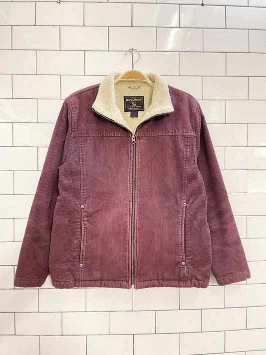 vintage woolrich sherpa corduroy short coat - good market thrift store