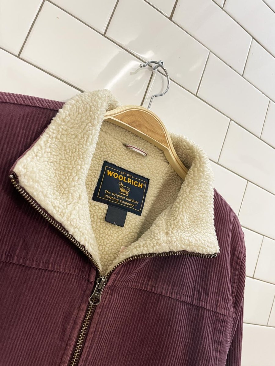 vintage woolrich sherpa corduroy short coat - good market thrift store