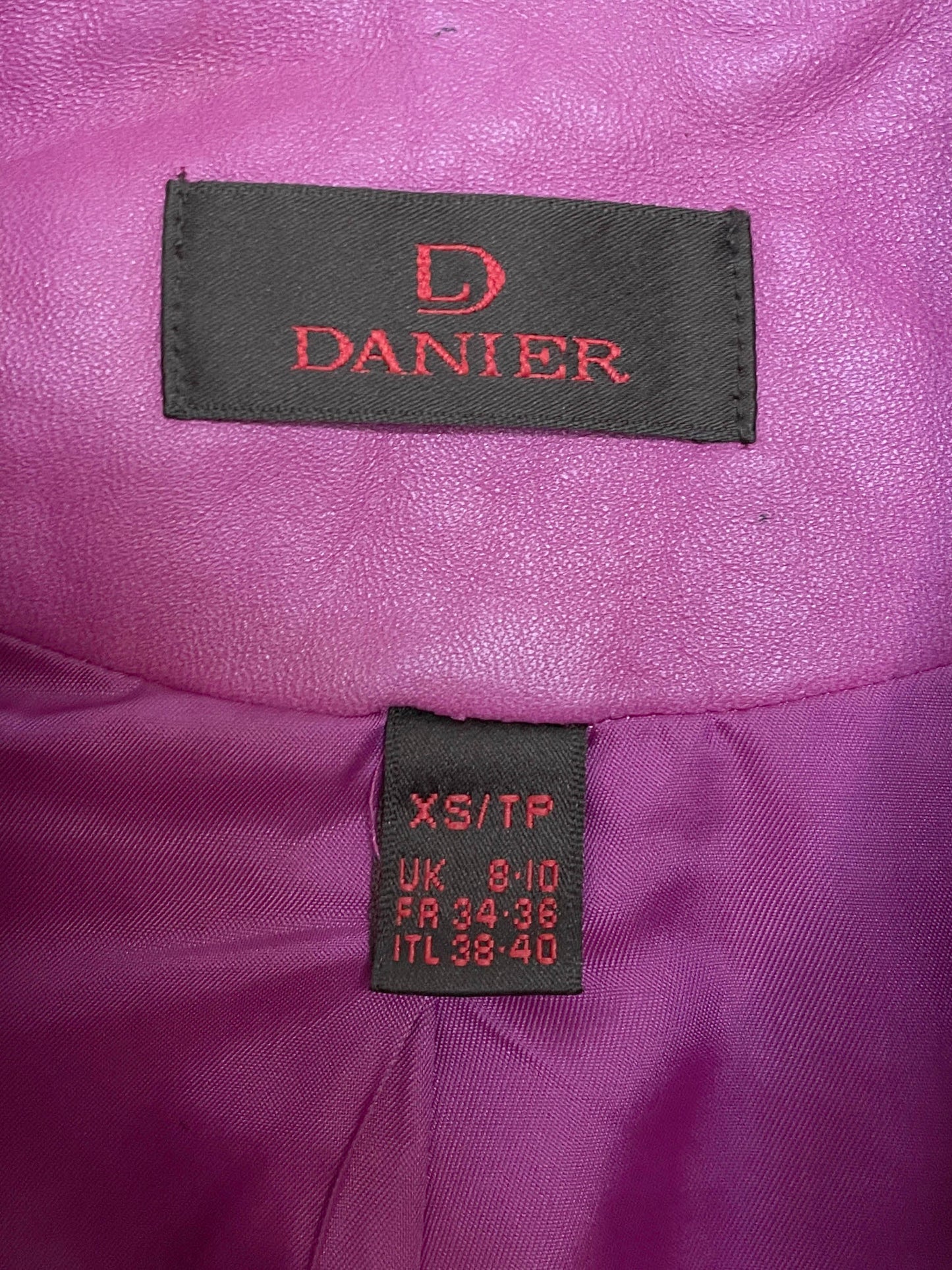 vintage 00s danier soft leather princess-seam biker jacket | lambskin