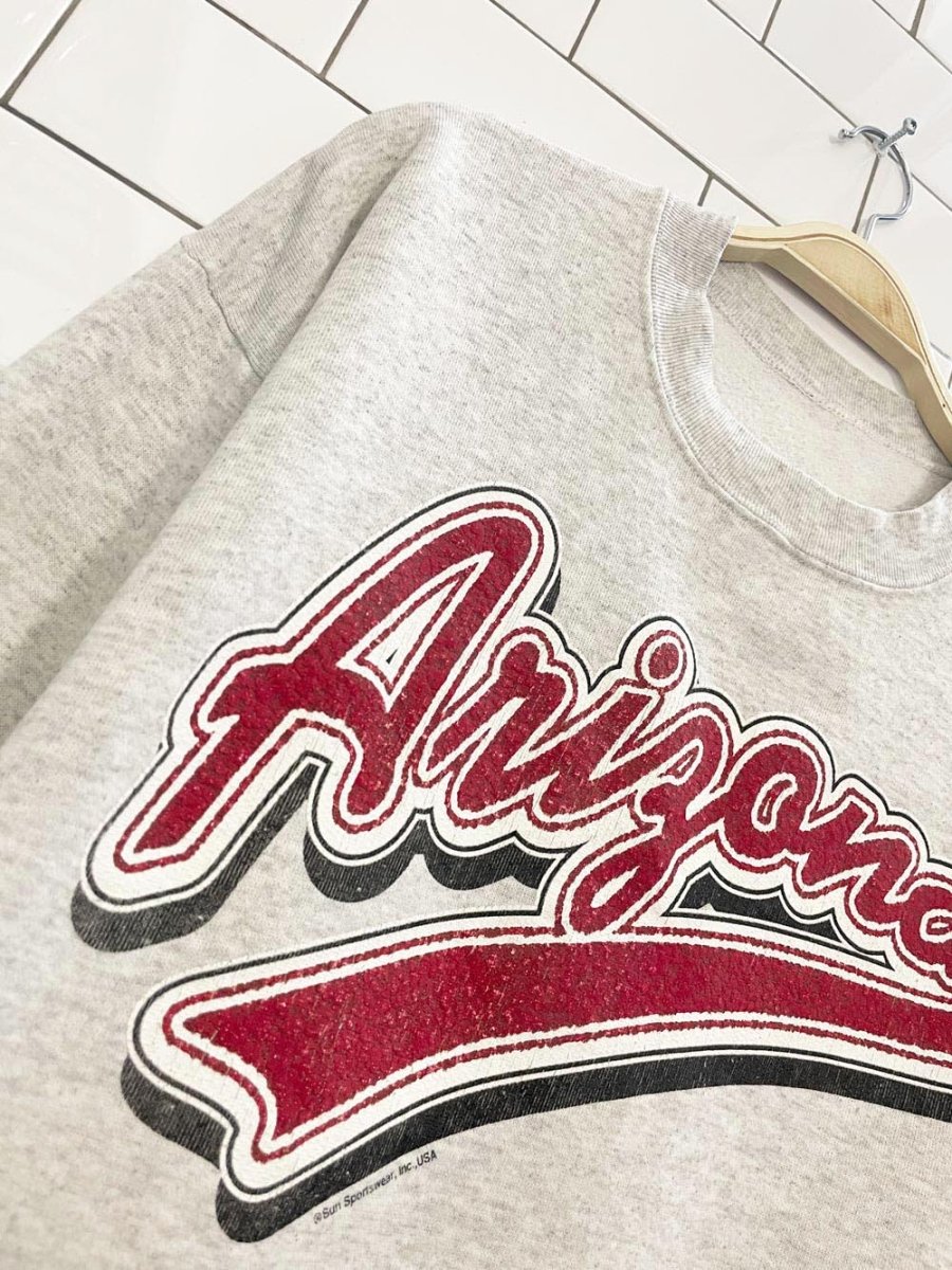 vintage 90s sun sportswear arizona crewneck sweatshirt - good market thrift store