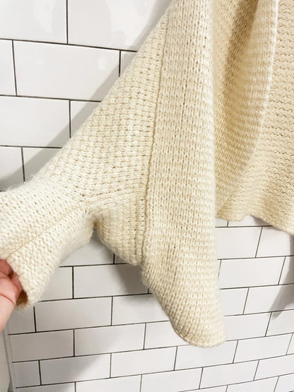 magnolia alpaca - wool open cardigan shawl - good market thrift store