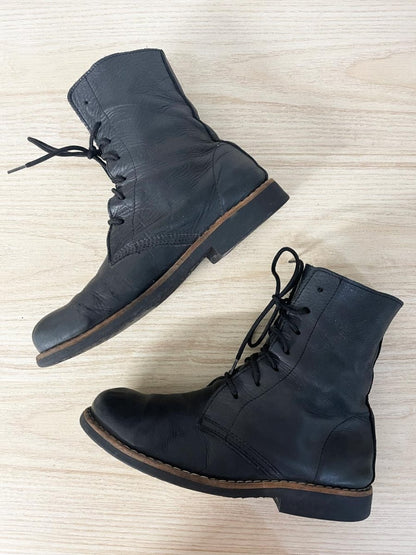 roots tribe lace up soft leather boots - good market thrift store