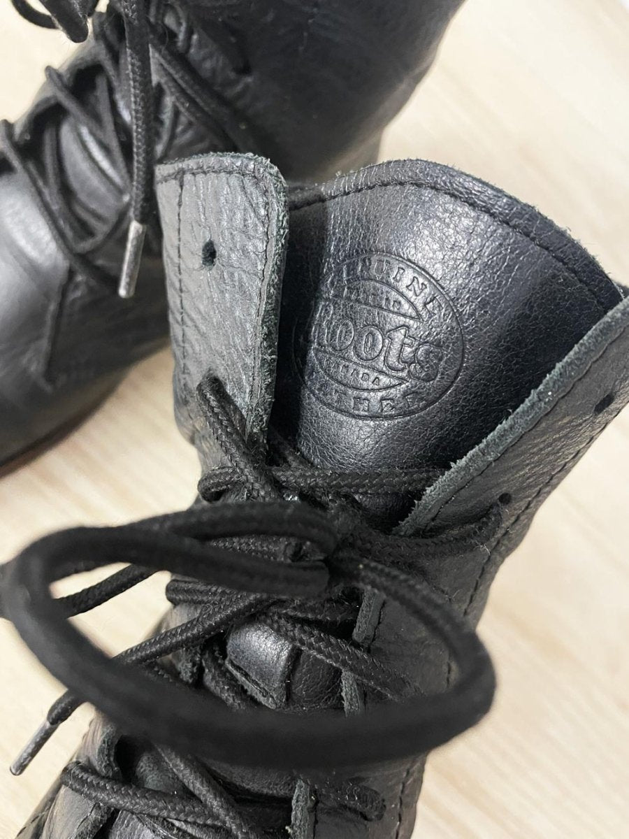roots tribe lace up soft leather boots - good market thrift store